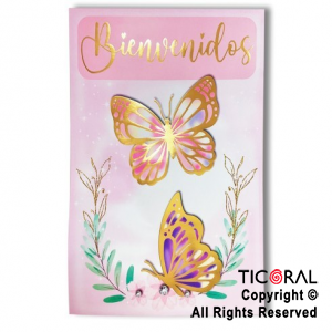 MARIPOSAS GLAM POSTER CON STAMPING X 1